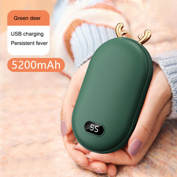 "2-in-1 Hand Warmer & Power Bank – Mini Space Number Display, Rechargeable Portable Heater" - Image 9