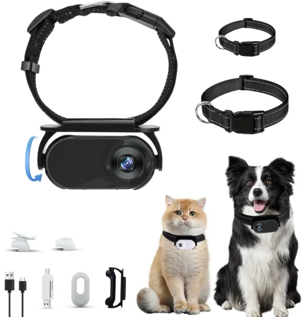 Waterproof 4G GPS Pet Tracker+Mini Body Camera for Dogs Cats Outdoor Adventures 2 in1 Smart Collar with Tracking Video Recording - Image 7