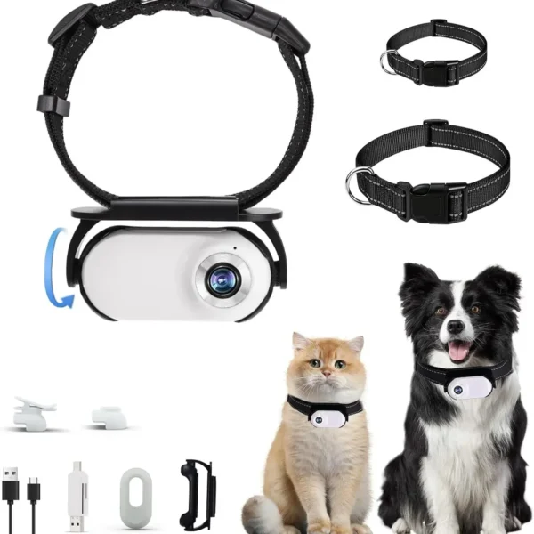 Waterproof 4G GPS Pet Tracker+Mini Body Camera for Dogs Cats Outdoor Adventures 2 in1 Smart Collar with Tracking Video Recording - Image 8