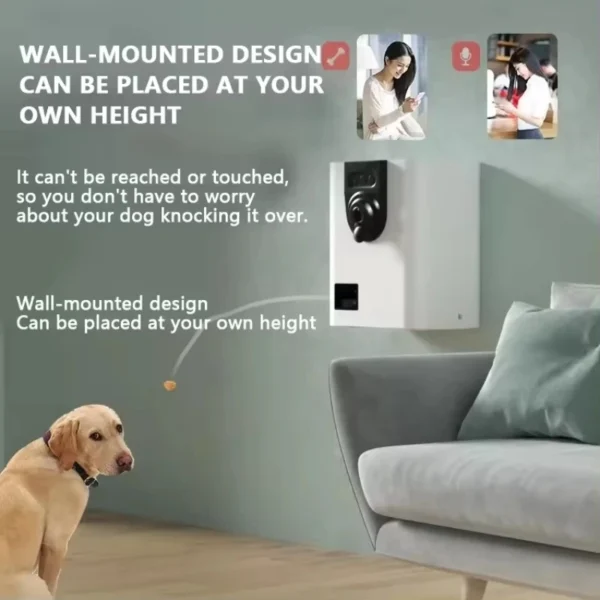 Smart Pet Food Machine High-quality with Video Camera Pet APP Remote Interactive Dialogue Snacks Feeder Dog Feeder Dispenser - Image 5
