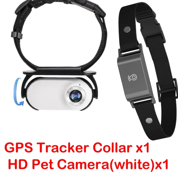Waterproof 4G GPS Pet Tracker+Mini Body Camera for Dogs Cats Outdoor Adventures 2 in1 Smart Collar with Tracking Video Recording - Image 2