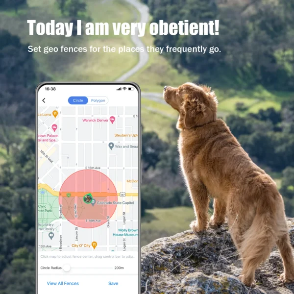 Global Pet Tracker 30 Seconds Positioning Waterproof with APP for Tracking Dogs and Cats Low Service Fee - Image 3
