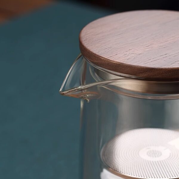 Borosilicate Full Glass Liner Tea Water Separation Tea Set - Image 6