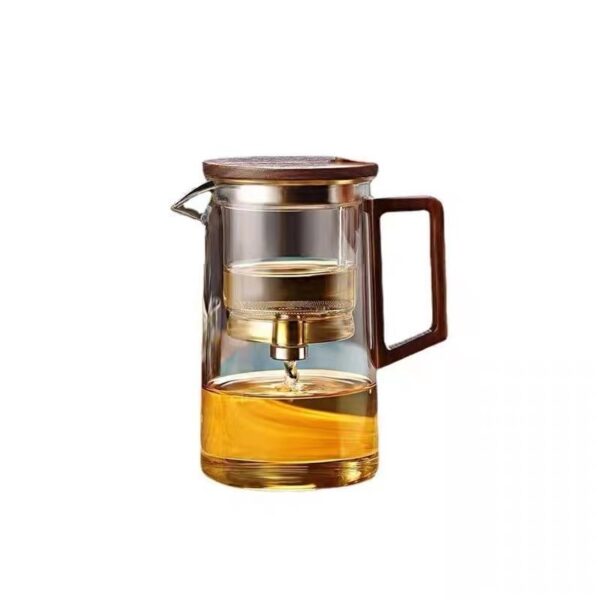 Borosilicate Full Glass Liner Tea Water Separation Tea Set - Image 4