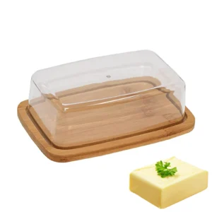 Transparent Acrylic Lid Kitchen Storage Butter Container Box