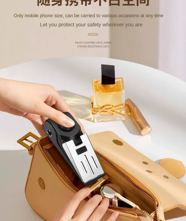 Portable Anti-theft Alarm Anti-wolf Anti-theft Household Door Crack and Door Plug Hotel and B&B Home Alarm for Girls LivingAlone - Image 4