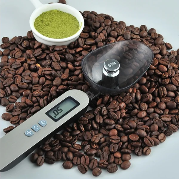 Digital Kitchen Scale with LCD Display and 2 Spoon Heads for Measuring Food 25cm - Image 4