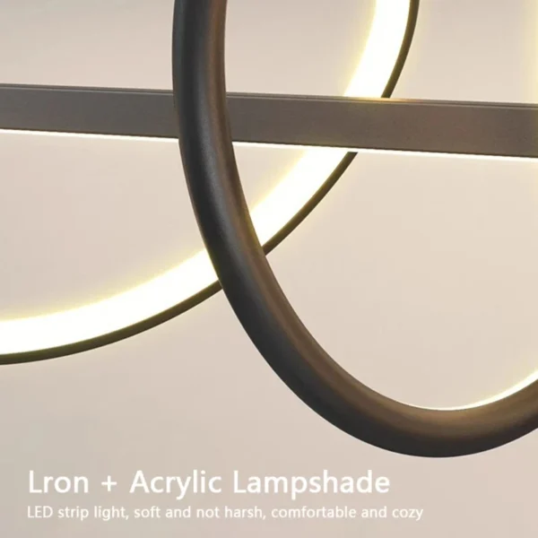 Modern Dining Linear Wavy Pendant Light - Image 6