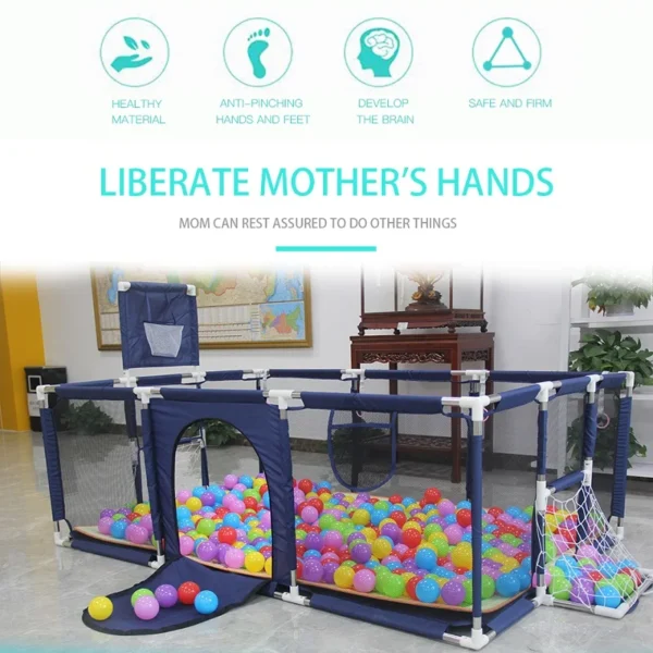 Children's playpens with pull rings, indoor playground - Image 5