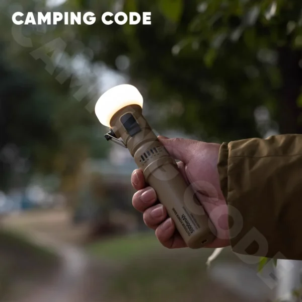 Camping Lamp Large Capacity Power Bank Integrated Portable Outdoor Camping Tent Retro Multi-Functional Long Battery Life Lighting - Image 2