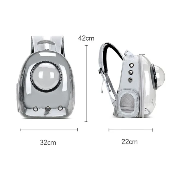 Luxury Cat Space Capsule Transparent Backpack - Image 6