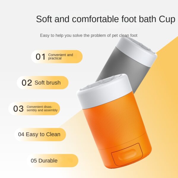 Pet Foot Washing Cup Dog Beauty Paw Cleaning Tool With Towel Feature Foot Bath Bathing Artifact - Image 4