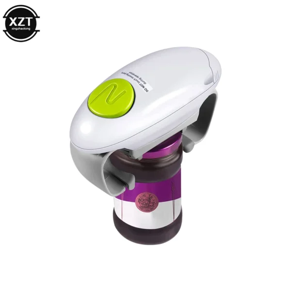 PortableElectric Can Opener Automatic Bottle Opener Handheld Jar Tin Opener One Touch Jar Opener Kitchen Gadgets - Image 2