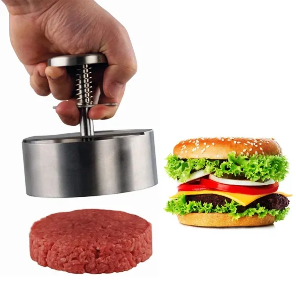 2025 Hamburger Press Hamburger Patty Maker 304 Stainless Steel Non-Stick Burger Press for Making Meat Patties and Thin Burgers - Image 2